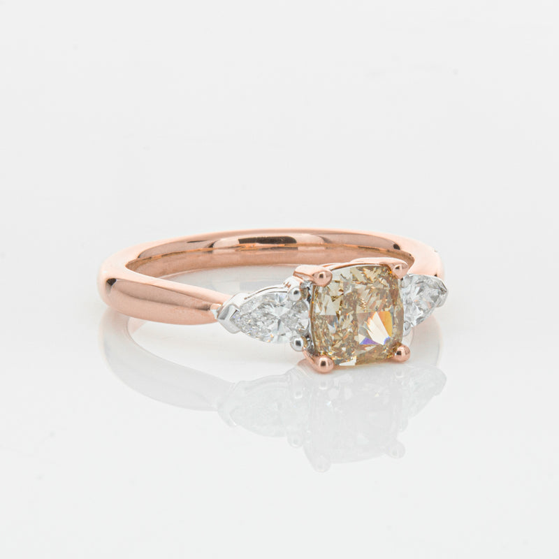 18ct Rose Gold 1.21ct Champagne Diamond Ayla Ring-Ring-Walker & Hall