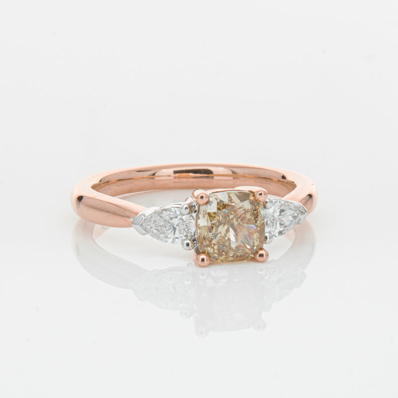 18ct Rose Gold 1.21ct Champagne Diamond Ayla Ring-Ring-Walker & Hall
