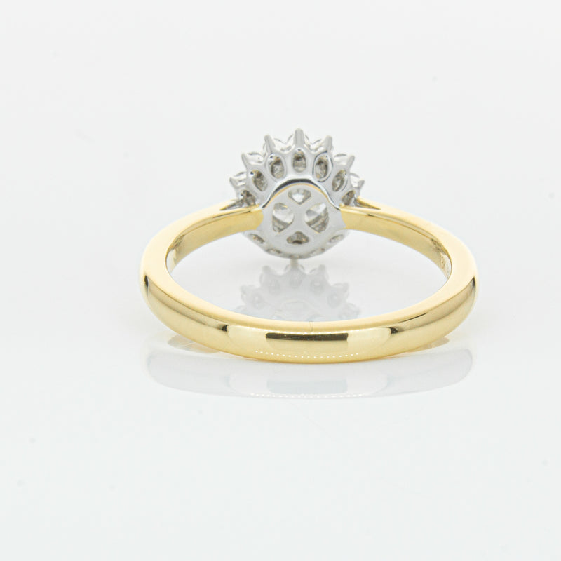 18ct Yellow Gold .70ct Diamond Belle Ring-Ring-Walker & Hall