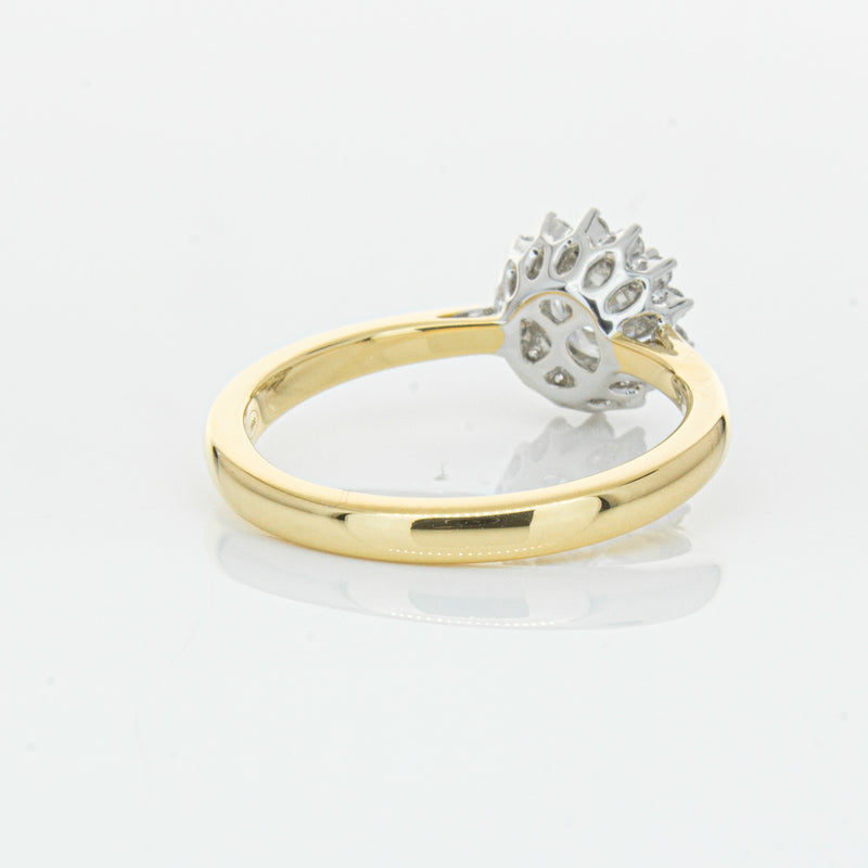18ct Yellow Gold .70ct Diamond Belle Ring-Ring-Walker & Hall