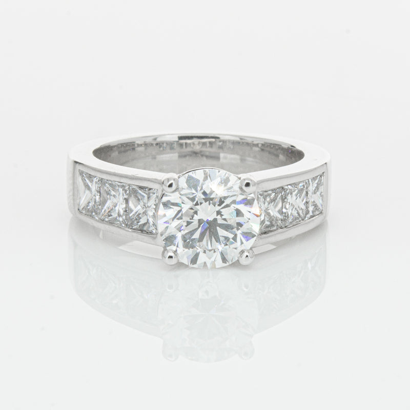 18ct White Gold 1.90ct Diamond Ring-Ring-Walker & Hall