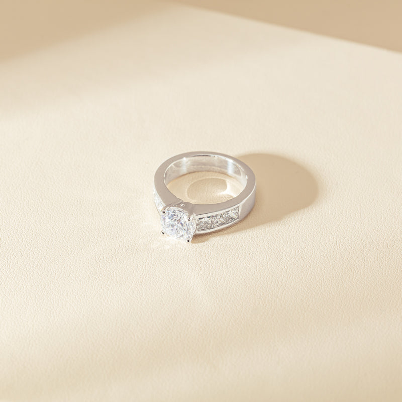 18ct White Gold 1.90ct Diamond Ring-Ring-Walker & Hall