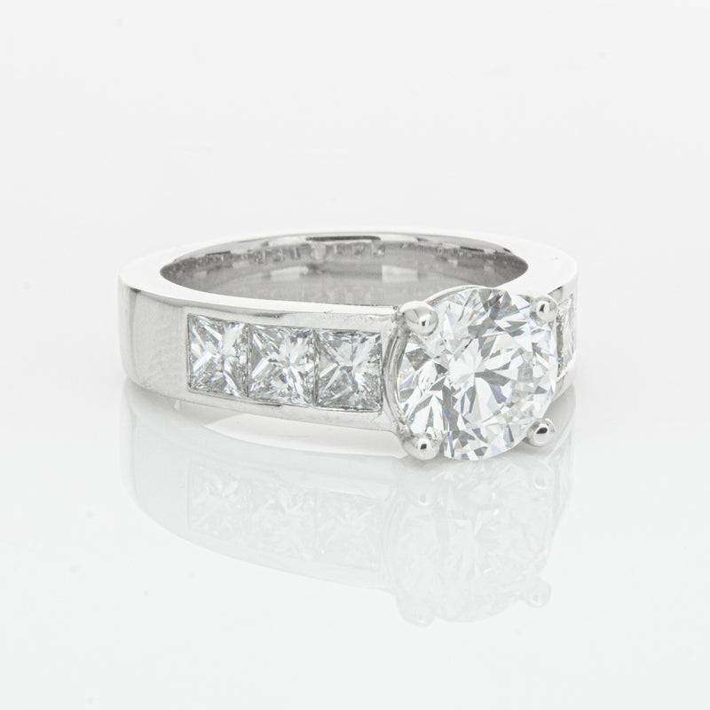 18ct White Gold 1.90ct Diamond Ring-Ring-Walker & Hall