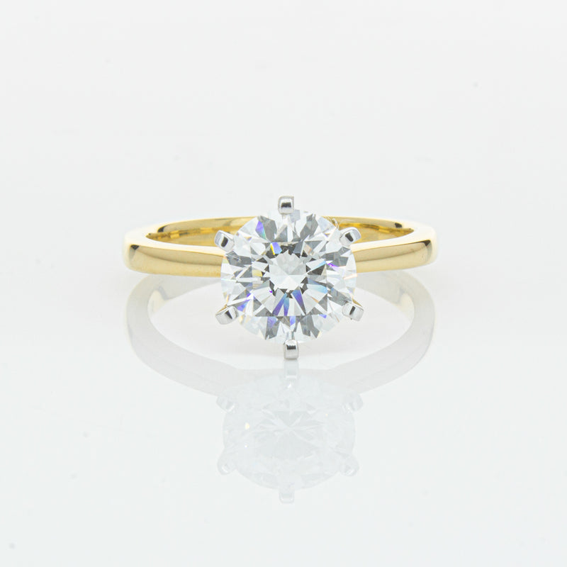 18ct Yellow Gold 2.01ct Diamond Capri Ring-Ring-Walker & Hall