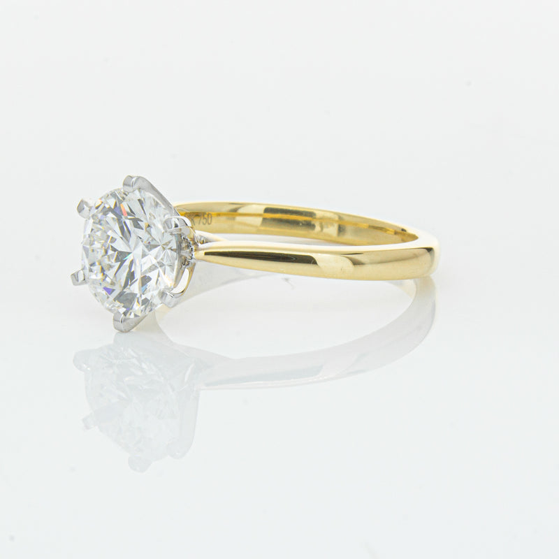 18ct Yellow Gold 2.01ct Diamond Capri Ring-Ring-Walker & Hall