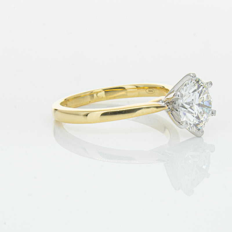 18ct Yellow Gold 2.01ct Diamond Capri Ring-Ring-Walker & Hall