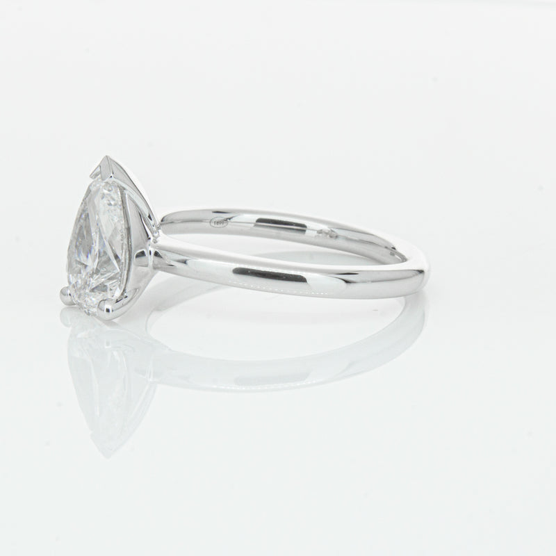 18ct White Gold 1.51ct Pear Cut Diamond Melba Ring-Ring-Walker & Hall