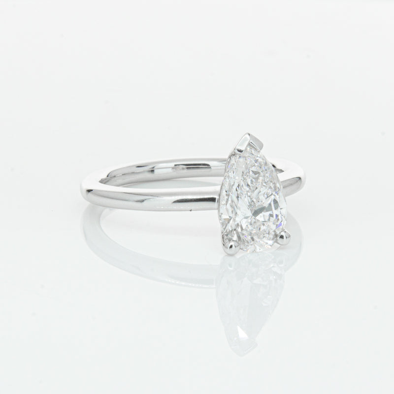 18ct White Gold 1.51ct Pear Cut Diamond Melba Ring-Ring-Walker & Hall