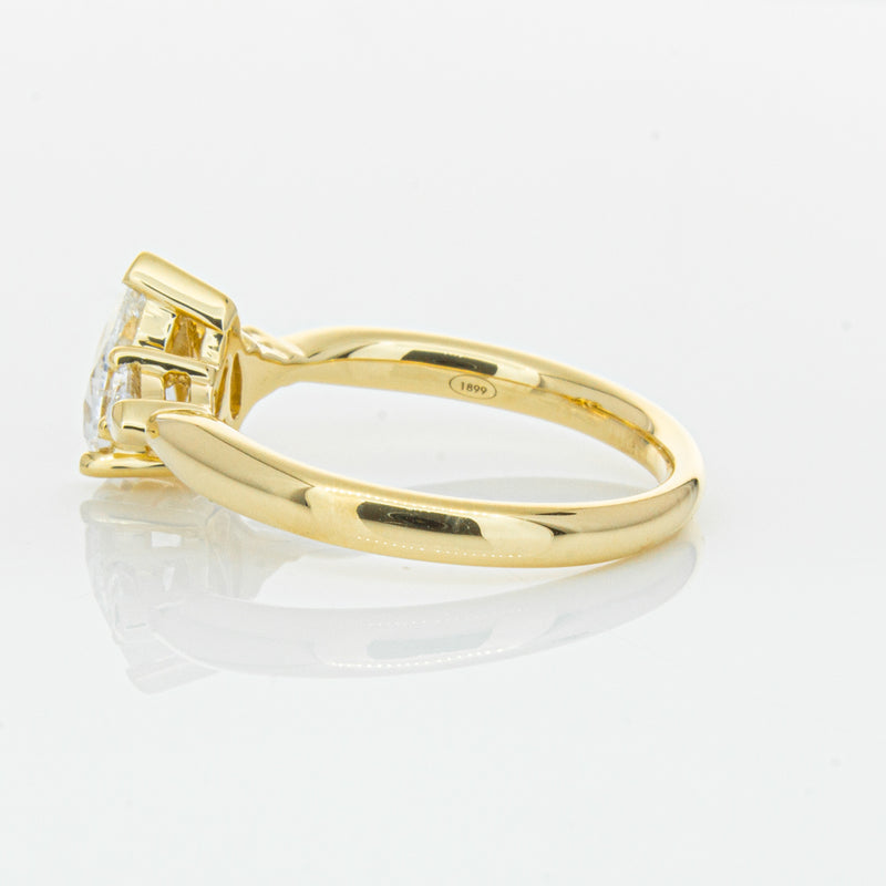 18ct Yellow Gold 1.00ct Pear Diamond Ayla Ring-Ring-Walker & Hall