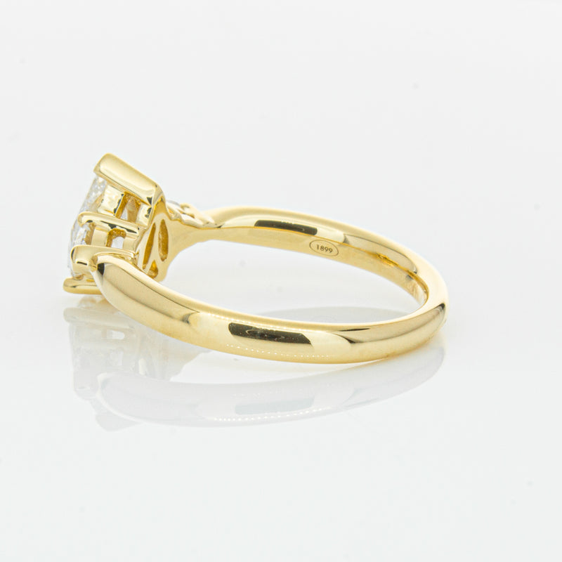 18ct Yellow Gold 1.00ct Pear Diamond Ayla Ring-Ring-Walker & Hall