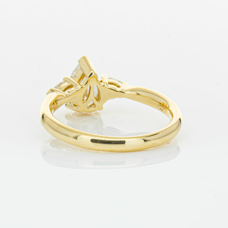 18ct Yellow Gold 1.00ct Pear Diamond Ayla Ring-Ring-Walker & Hall