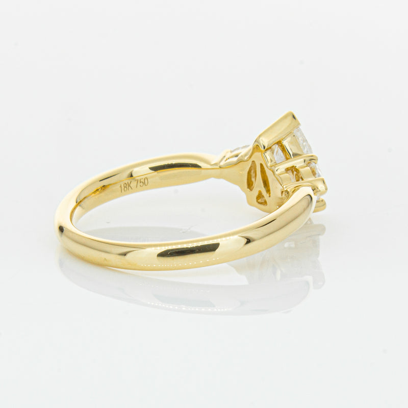 18ct Yellow Gold 1.00ct Pear Diamond Ayla Ring-Ring-Walker & Hall