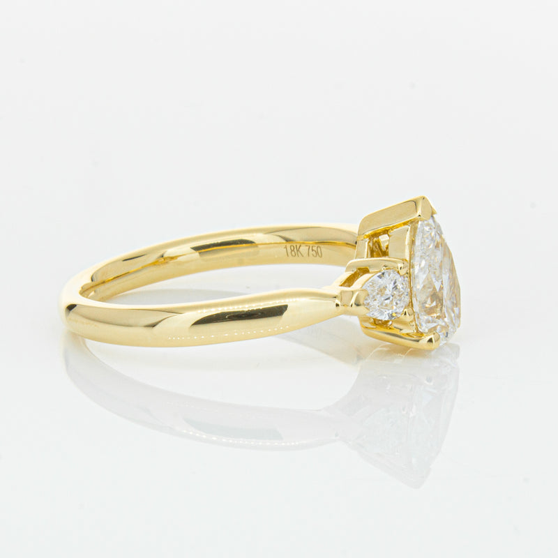 18ct Yellow Gold 1.00ct Pear Diamond Ayla Ring-Ring-Walker & Hall