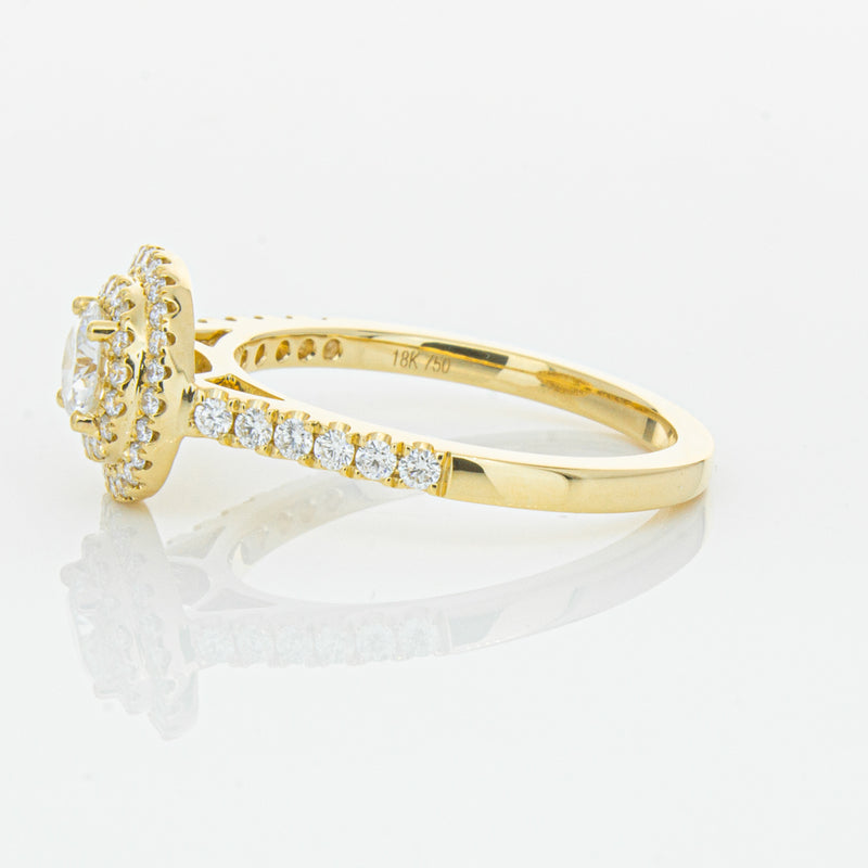 18ct Yellow Gold .40ct Diamond Rosa Ring-Ring-Walker & Hall