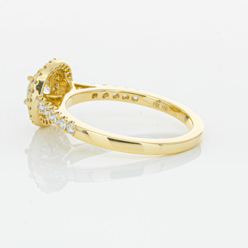 18ct Yellow Gold .40ct Diamond Rosa Ring-Ring-Walker & Hall