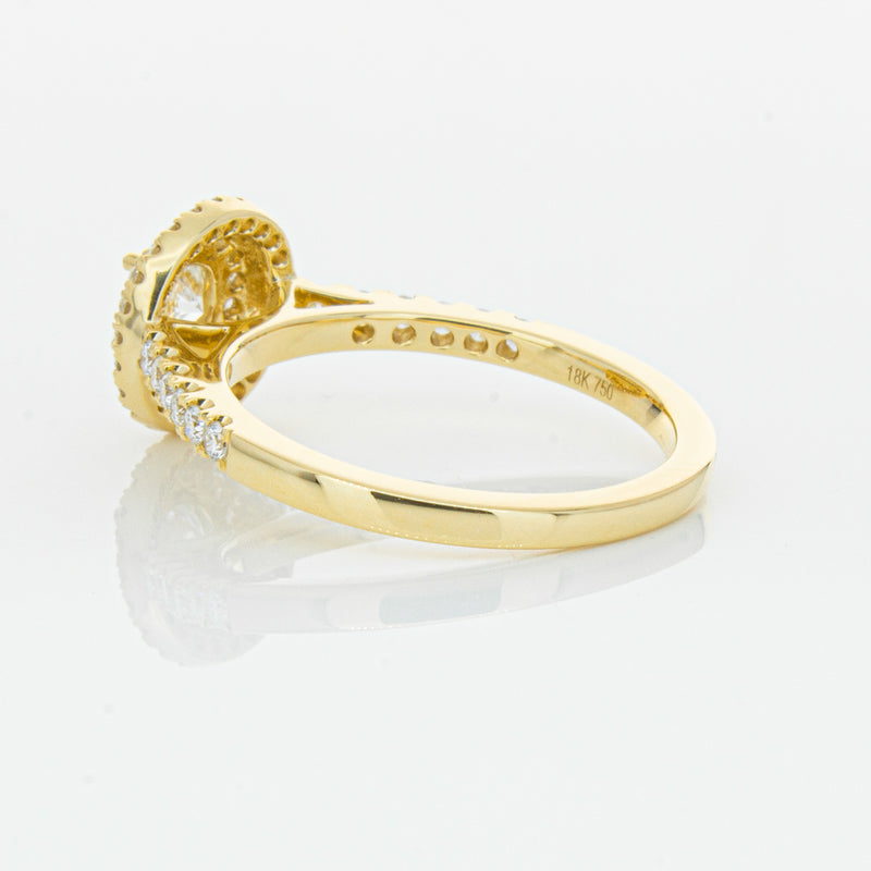 18ct Yellow Gold .40ct Diamond Rosa Ring-Ring-Walker & Hall