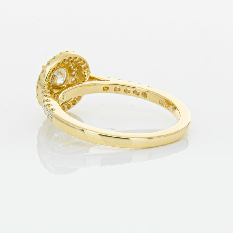 18ct Yellow Gold .40ct Diamond Rosa Ring-Ring-Walker & Hall