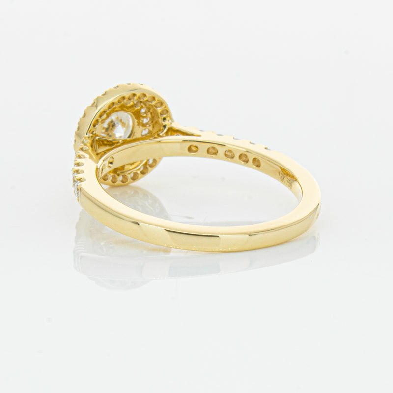 18ct Yellow Gold .40ct Diamond Rosa Ring-Ring-Walker & Hall