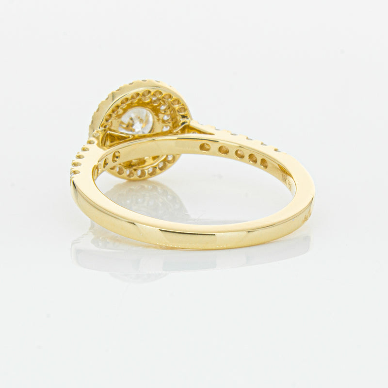 18ct Yellow Gold .40ct Diamond Rosa Ring-Ring-Walker & Hall