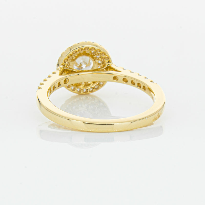 18ct Yellow Gold .40ct Diamond Rosa Ring-Ring-Walker & Hall