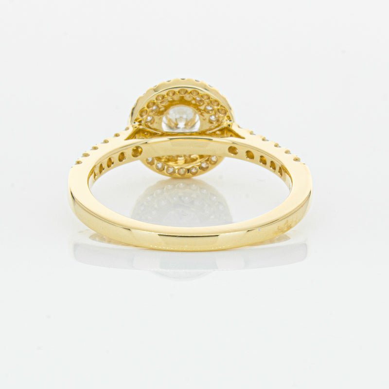 18ct Yellow Gold .40ct Diamond Rosa Ring-Ring-Walker & Hall