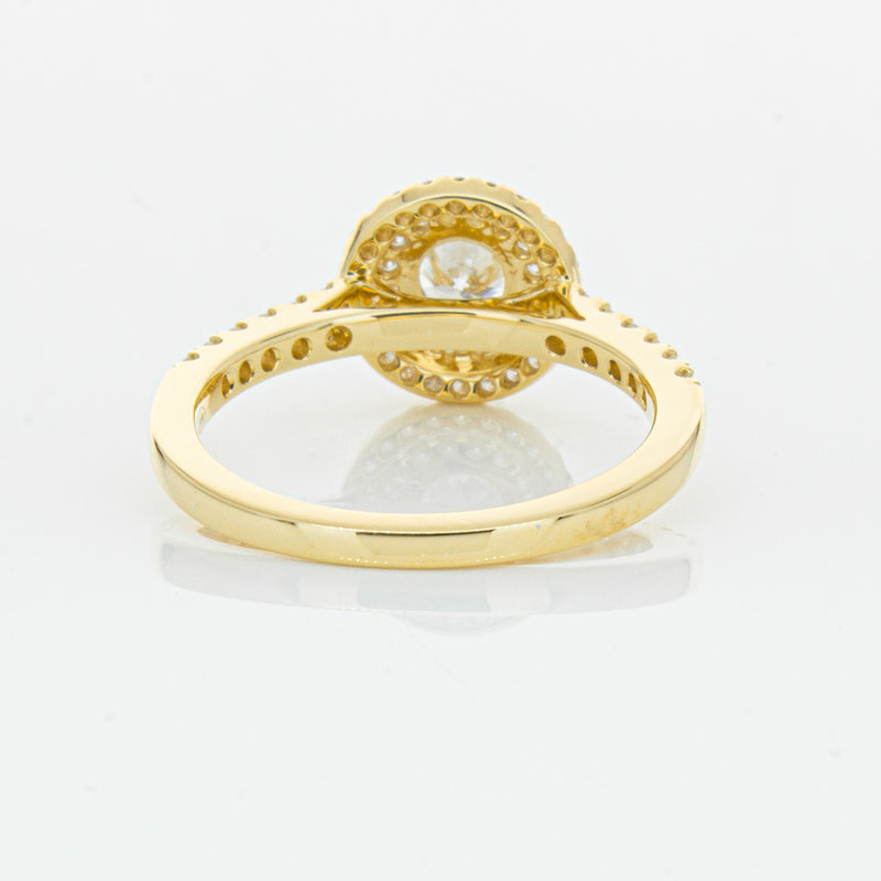 18ct Yellow Gold .40ct Diamond Rosa Ring-Ring-Walker & Hall