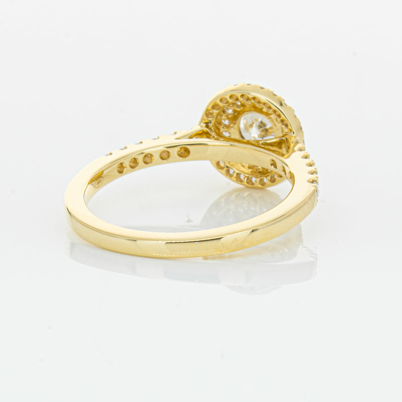 18ct Yellow Gold .40ct Diamond Rosa Ring-Ring-Walker & Hall