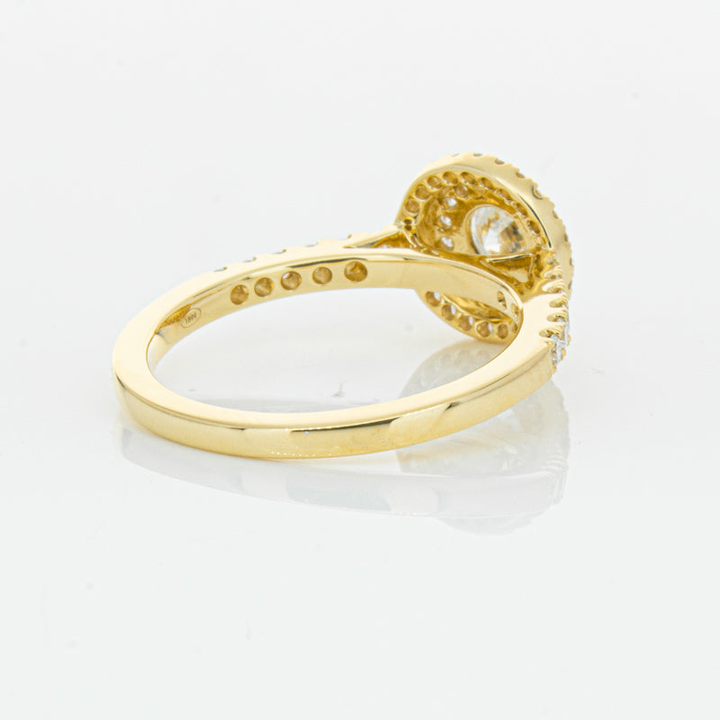 18ct Yellow Gold .40ct Diamond Rosa Ring-Ring-Walker & Hall