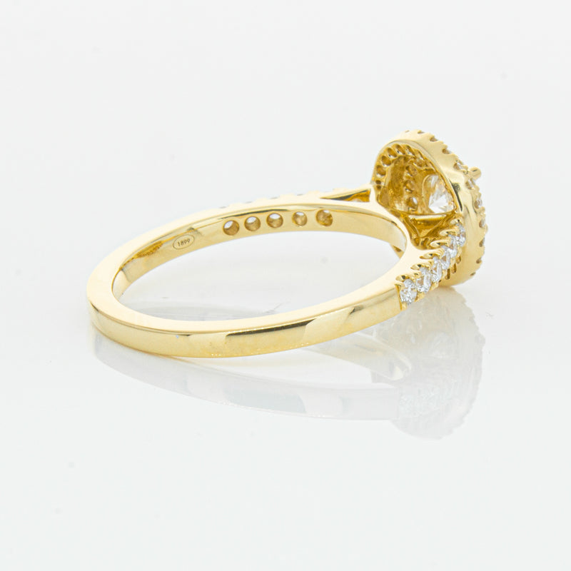 18ct Yellow Gold .40ct Diamond Rosa Ring-Ring-Walker & Hall