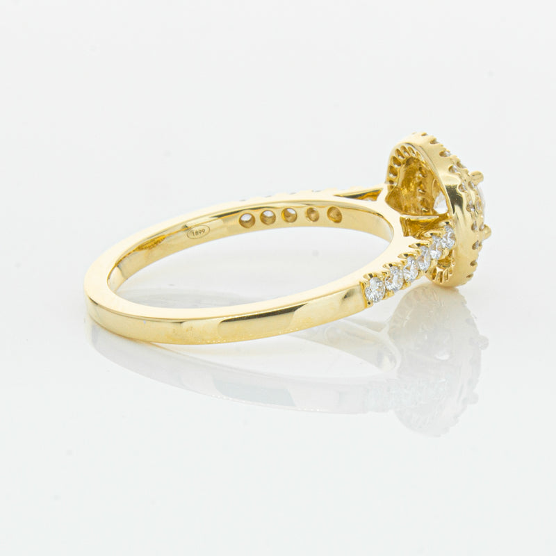 18ct Yellow Gold .40ct Diamond Rosa Ring-Ring-Walker & Hall