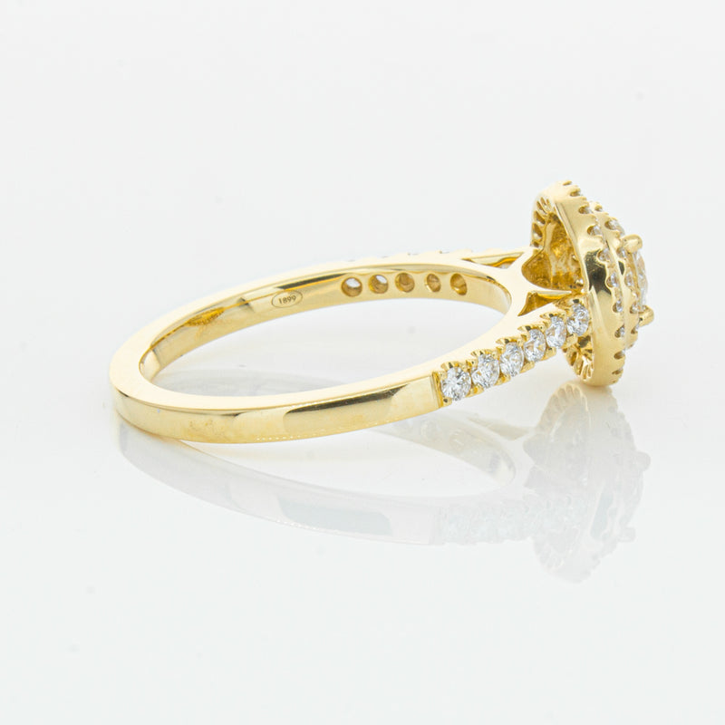 18ct Yellow Gold .40ct Diamond Rosa Ring-Ring-Walker & Hall