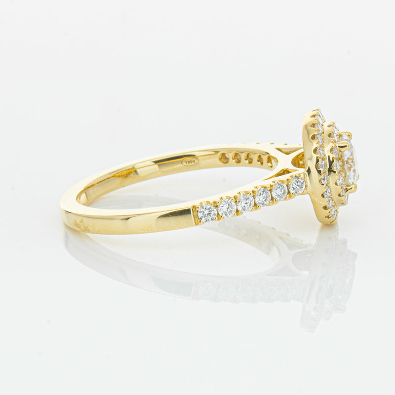 18ct Yellow Gold .40ct Diamond Rosa Ring-Ring-Walker & Hall