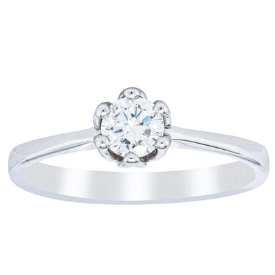 Deja Vu 14ct White Gold .26ct Diamond Ring-Ring-Walker & Hall