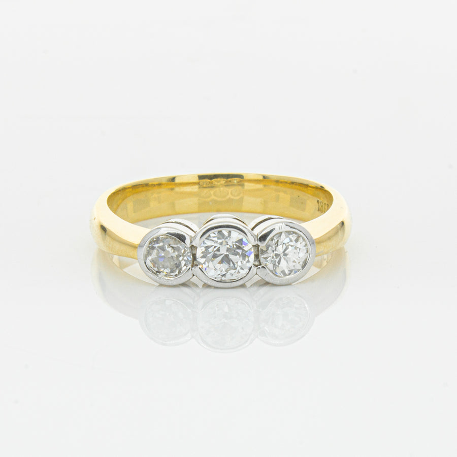 Deja Vu 18ct Yellow Gold .61ct Diamond Ring-Ring-Walker & Hall