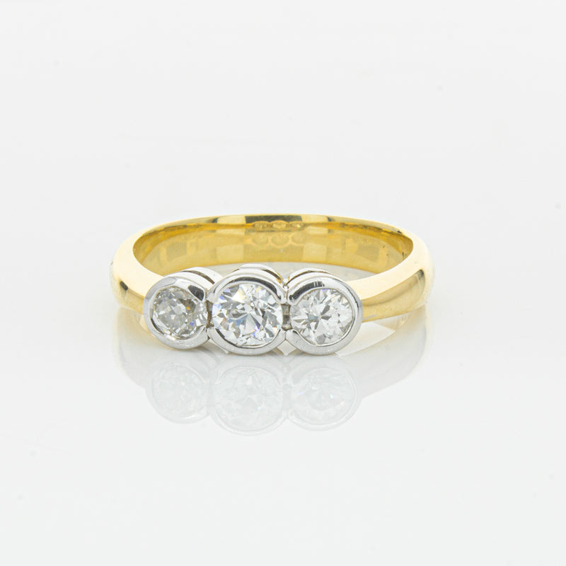 Deja Vu 18ct Yellow Gold .61ct Diamond Ring-Ring-Walker & Hall