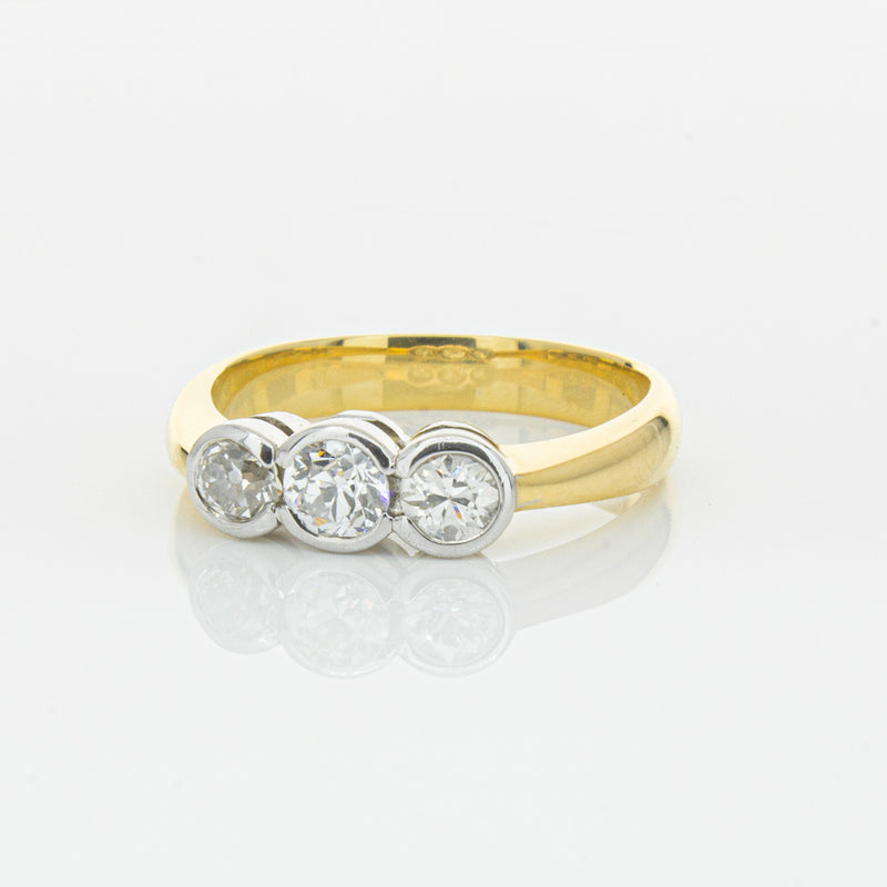 Deja Vu 18ct Yellow Gold .61ct Diamond Ring-Ring-Walker & Hall