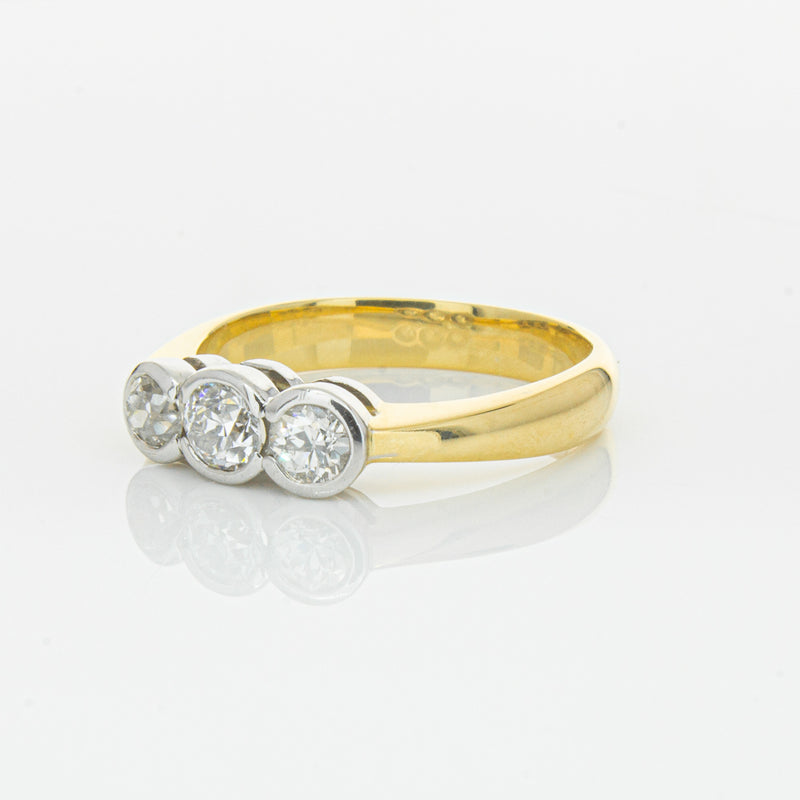 Deja Vu 18ct Yellow Gold .61ct Diamond Ring-Ring-Walker & Hall