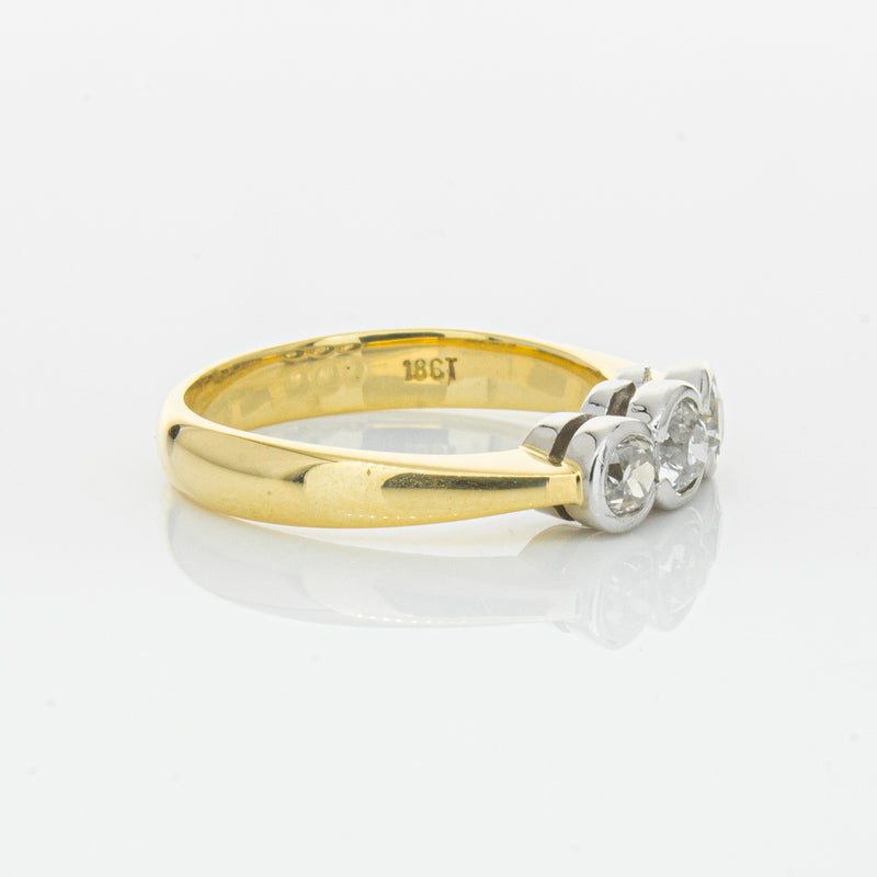 Deja Vu 18ct Yellow Gold .61ct Diamond Ring-Ring-Walker & Hall
