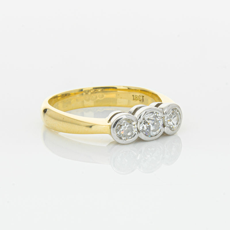 Deja Vu 18ct Yellow Gold .61ct Diamond Ring-Ring-Walker & Hall