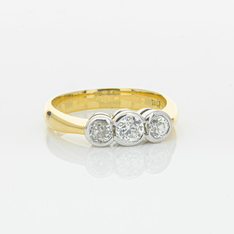 Deja Vu 18ct Yellow Gold .61ct Diamond Ring-Ring-Walker & Hall