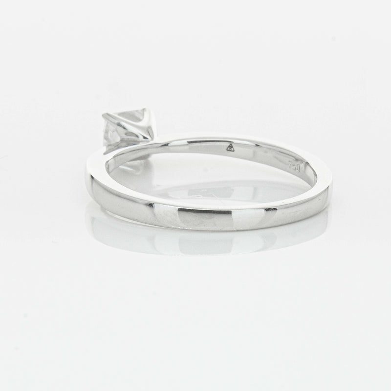 18ct White Gold .47ct Princess Cut Reclaimed Diamond Royale Ring-Ring-Walker & Hall