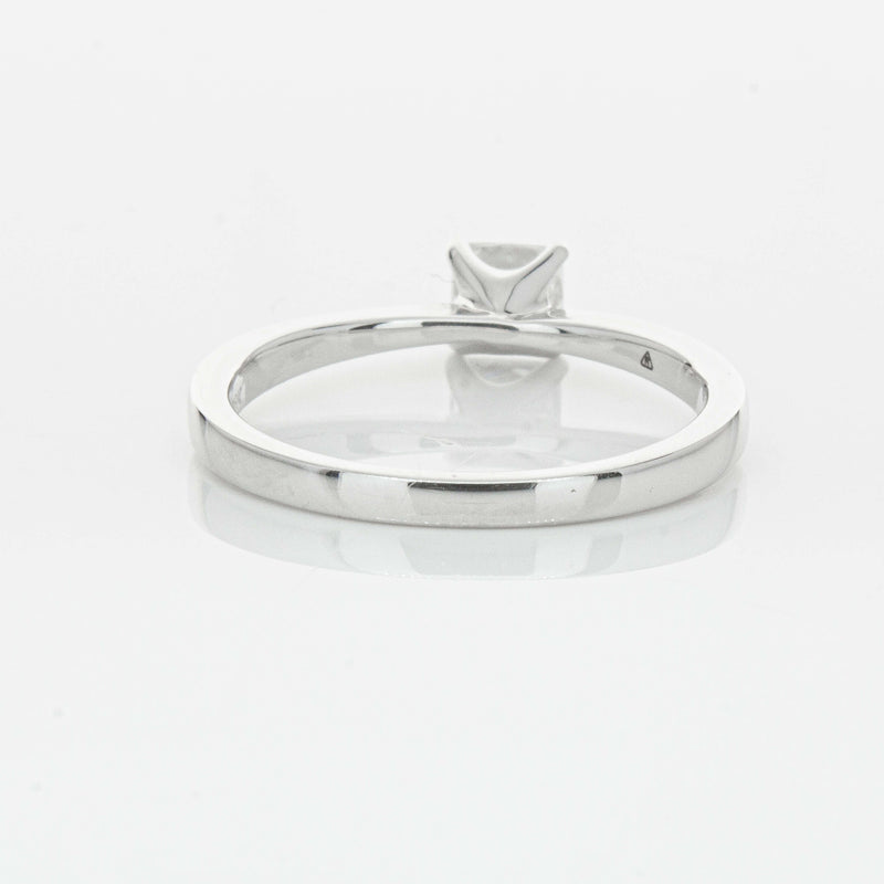 18ct White Gold .47ct Princess Cut Reclaimed Diamond Royale Ring-Ring-Walker & Hall