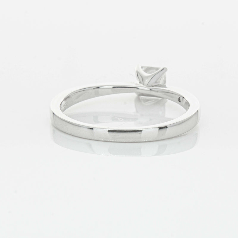 18ct White Gold .47ct Princess Cut Reclaimed Diamond Royale Ring-Ring-Walker & Hall