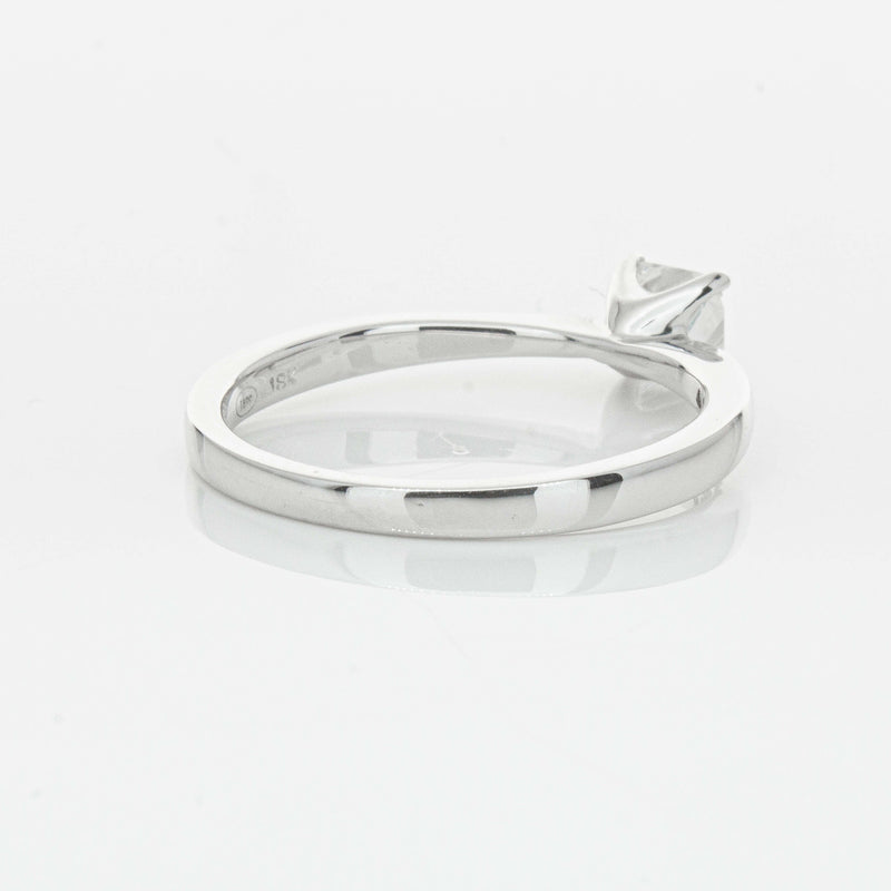 18ct White Gold .47ct Princess Cut Reclaimed Diamond Royale Ring-Ring-Walker & Hall