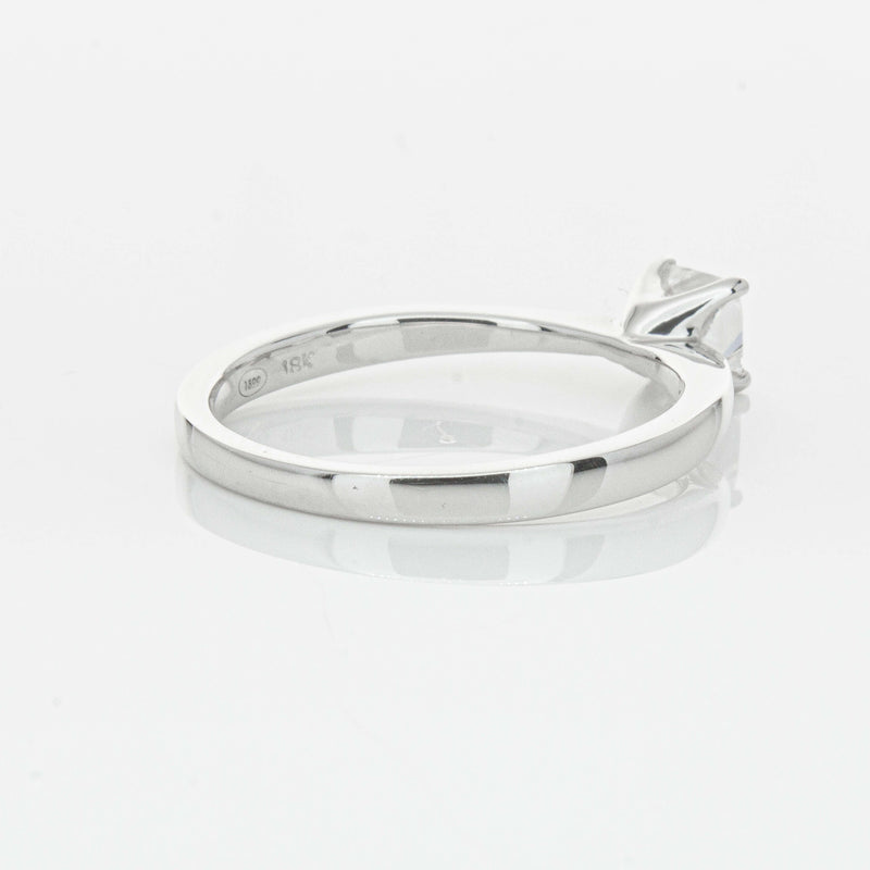 18ct White Gold .47ct Princess Cut Reclaimed Diamond Royale Ring-Ring-Walker & Hall