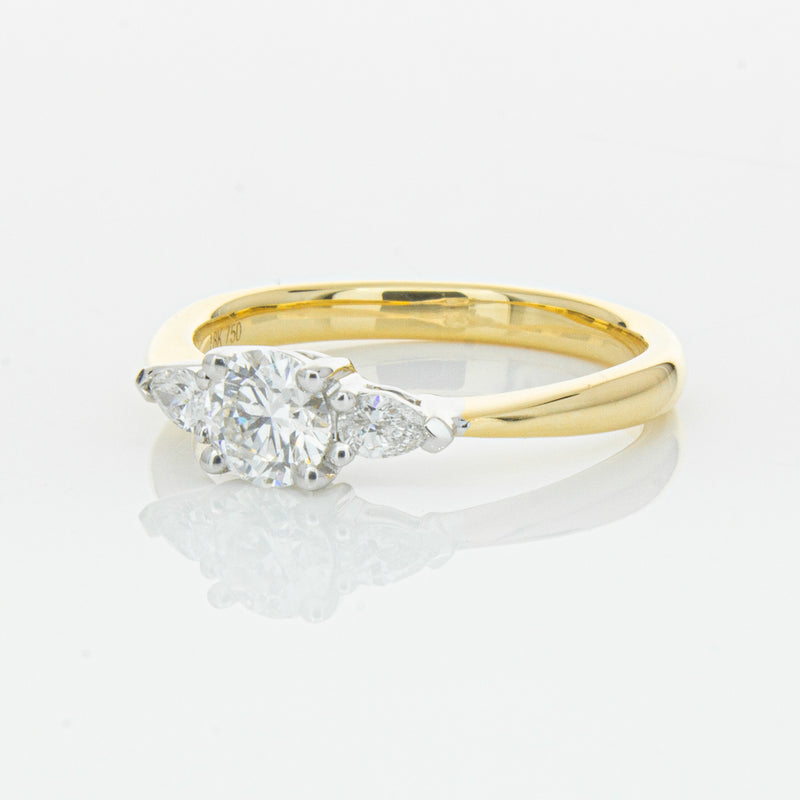 18ct Yellow Gold .52ct Diamond Ayla Ring-Ring-Walker & Hall