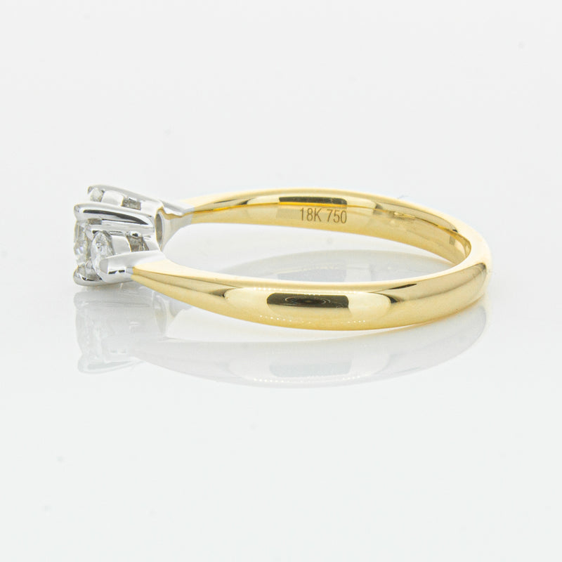 18ct Yellow Gold .52ct Diamond Ayla Ring-Ring-Walker & Hall