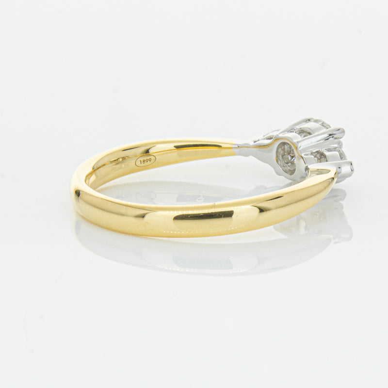 18ct Yellow Gold .52ct Diamond Ayla Ring-Ring-Walker & Hall