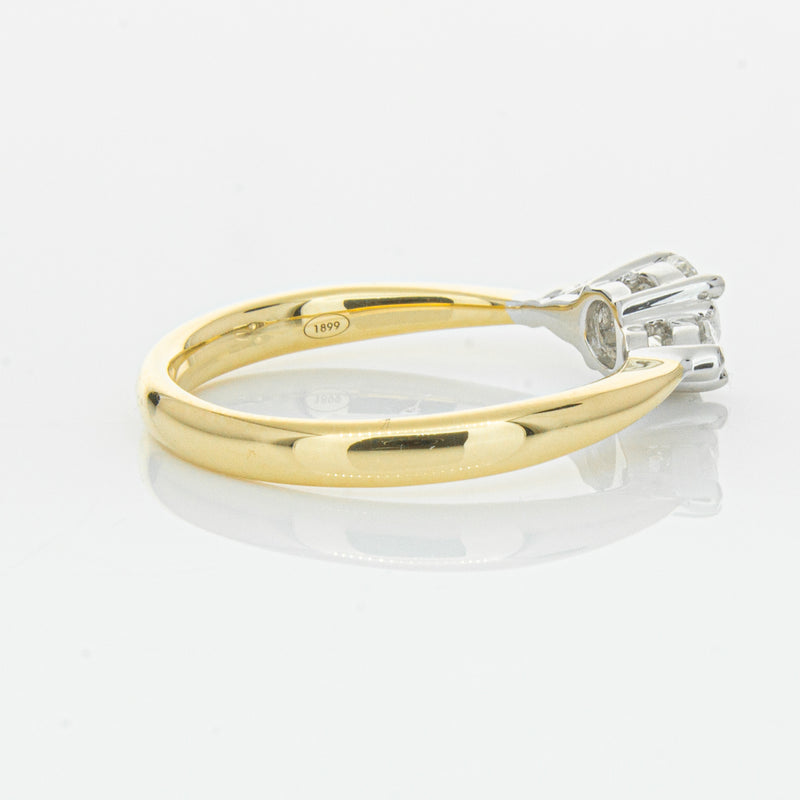 18ct Yellow Gold .52ct Diamond Ayla Ring-Ring-Walker & Hall