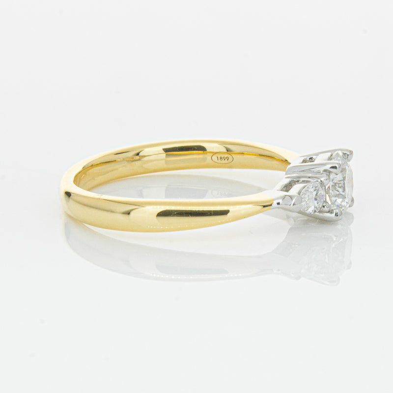 18ct Yellow Gold .52ct Diamond Ayla Ring-Ring-Walker & Hall